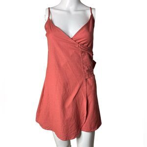 Billabong Wrap Mini Dress Peach Size XS